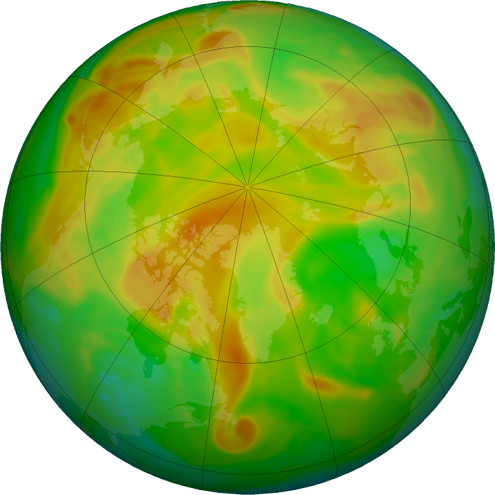 Arctic ozone map for 30 May 2018